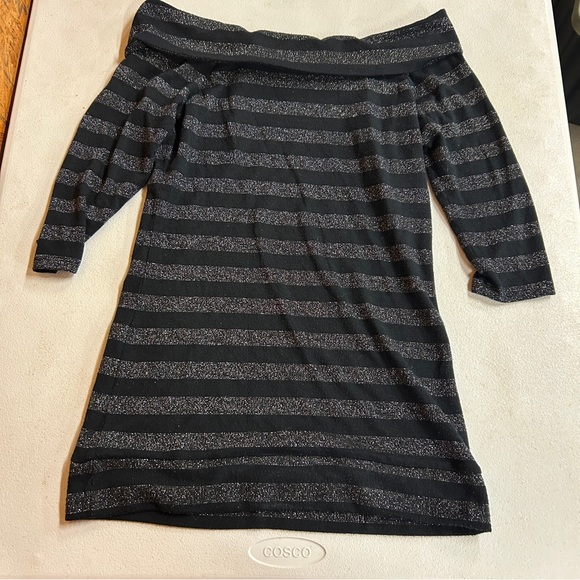 BONGO Tops - Y2K BONGO Black and Silver Glitter Tunic Top - Size L